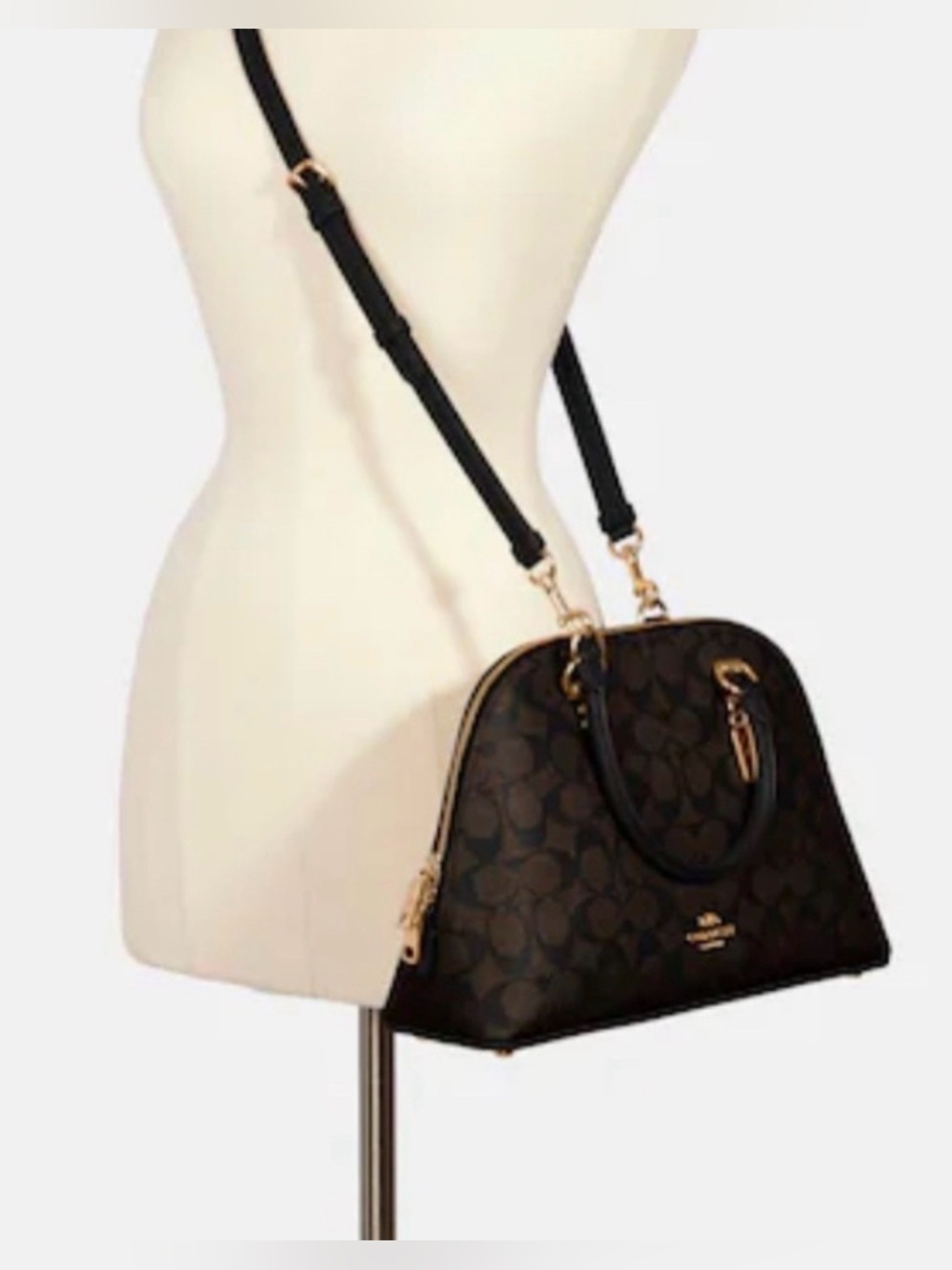 Coach Katy Dome Satchel Signature Canvas - Picture 15 of 15